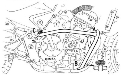 Honda CBF 600 04-07 Gmole silnika
