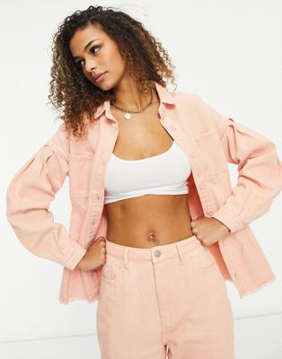 MISSGUIDED KOSZULA DAMSKA RÓŻOWA CASUAL S 1RWM