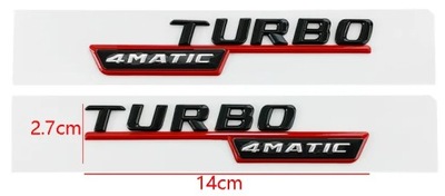 Mercedes TURBO 4MATIC znaczek emblemat AMG E63