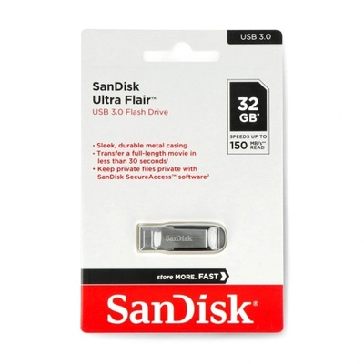 SanDisk Ultra Flair - pamięć USB 3.0 Pendrive 32GB