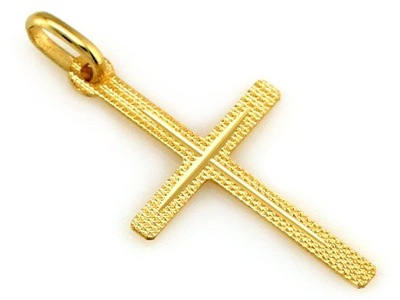 Diamentowany złoty krzyżyk
