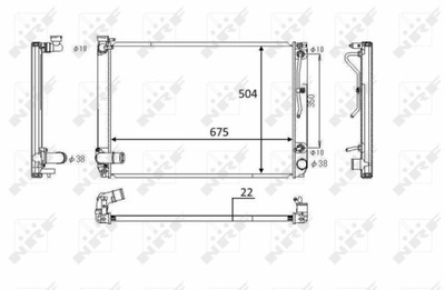 RADUADOR LEXUS RX350 06-08 NRF58391  