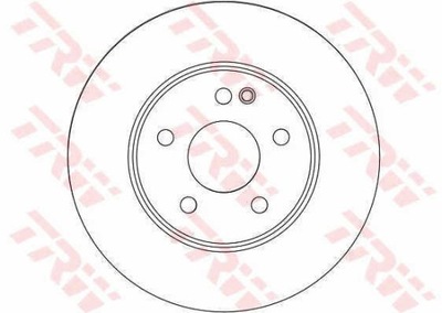 ДИСКИ ТОРМОЗНЫЕ ТОРМОЗНЫЕ ПЕРЕД TRW DF4454