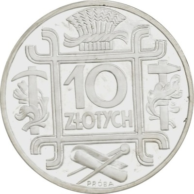 2.fgr.II RP, 10 ZŁOTYCH 1938 PRÓBA Parchimowicz