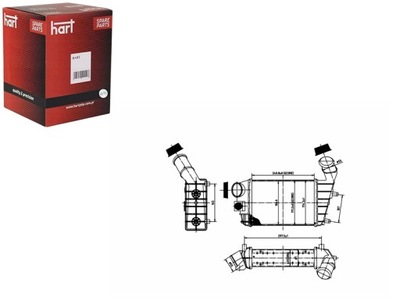 INTERCOOLER RADIATOR AIR ALFA 1471.9JTD 04- HART  