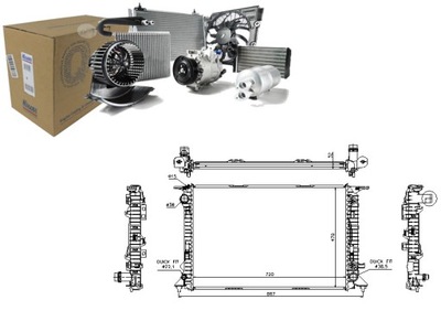 NISSENS РАДИАТОР ДВИГАТЕЛЯ AI2309 8MK376754751 8MK3