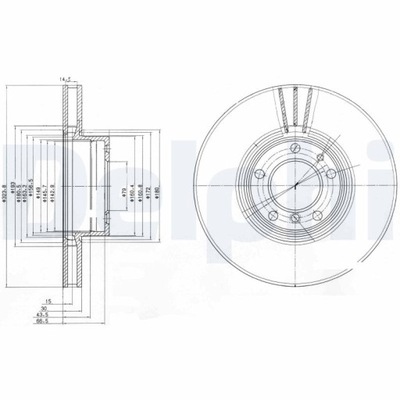 DELPHI BG9005 DISCO DE FRENADO  