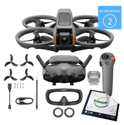 Dron DJI Avata 2 Fly More (1x akumulator) + Care refresh 2 Lata