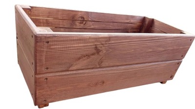 Donica ogrodowa drewniana 70x27x30 cm
