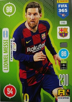 FIFA 365 2021 TEAM MATE 195 LIONEL MESSI BARCELONA