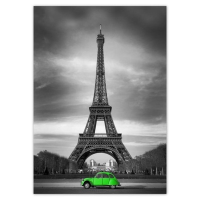 Plakaty A3 PION Zielone autko w Paryżu