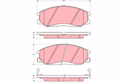 КОЛОДКИ HAM. HYUNDAI XG