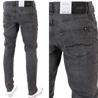 MUSTANG TRAMPER TAPERED SLIM SPODNIE JEANS _ W38 L32