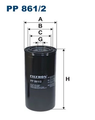 PP861/2 FILTRO COMBUSTIBLES  