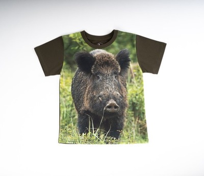 T-shirt z dzikiem Koszulka z dzikiem Wadera 98/104