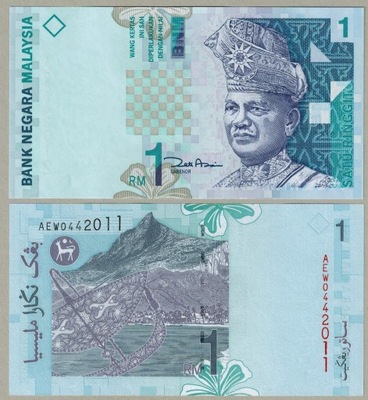 Malezja 1 Ringgit 2000 P-39b UNC