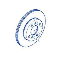 Диск тормозная dacia spring, оригинальная фото №1