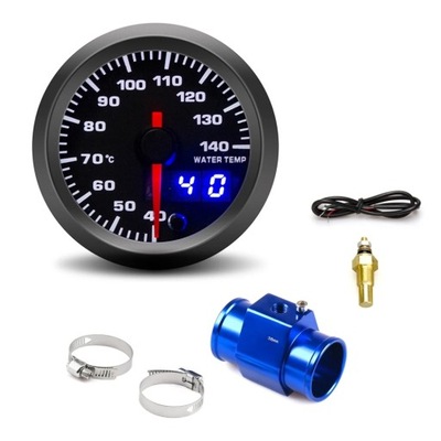 52mm Car Water Temperature Gauge 40~140 ? 7 Colors Backlight With Wa~75396 