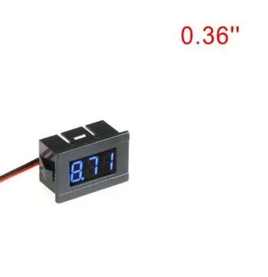 MINI DIGITAL VOLTMETER ENSAYADOR DC 4.5V TO 30V 2-WIRE MINI DIODO LUMINOSO LED DISPLAY~72216  