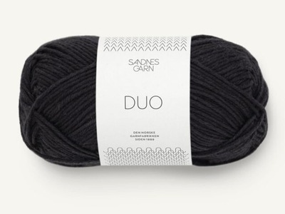 Włóczka Sandnes Garn DUO cotton merino czarny 1099