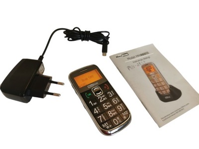 TELEFON SENIOR MAXCOM MM460BB - BEZ SIMLOCKA - ZESTAW