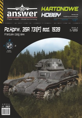 Pz.Kpfw. R35 731(f) mod. 1939, Answer, 1:25