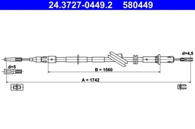 LYNAS STABDŽIO RANKINIO DB GAL. W211/S211/C219 02-10 LE 24.3727-0449.2 