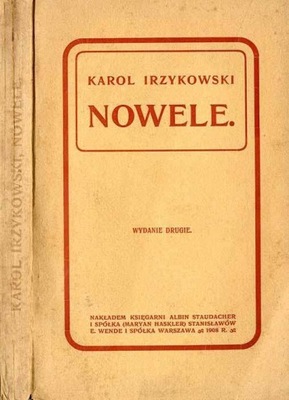 Karol Irzykowski, Nowele 1908