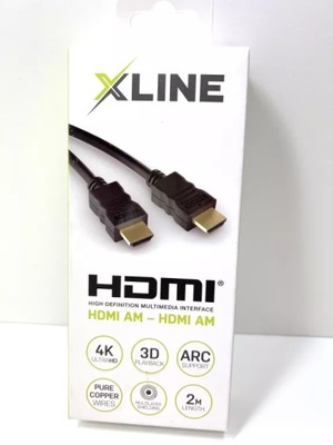 KABEL XLINE HDMI AM- HDMI AM 2M / POWYSTAWOWY