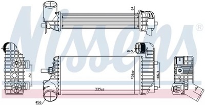 NISSENS 96221 РАДІАТОР ПОВІТРЯ DOŁADOWUJĄCEGO