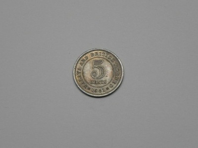 5657/ 5 CENTS 1961 MALAJE I BRYTYJSKIE BORNEO