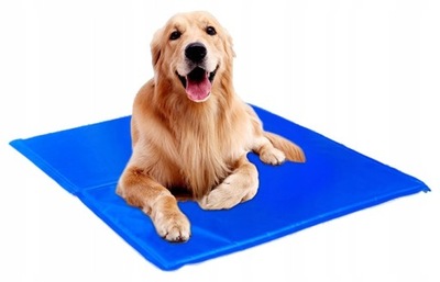Strefaspania animals mata dla psa odcienie niebieskiego 90 cm x 50 cm