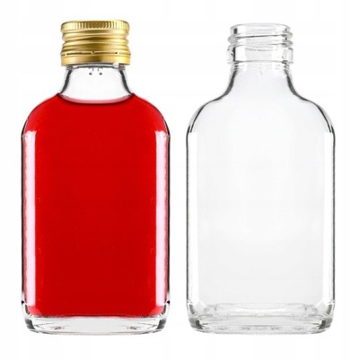 Butelka Piersiówka 100 ml na wódkę nalewki likier