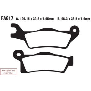 EBC КОЛОДКИ HAM. MOTO. CAN AM (ATV) OUTLANDER 1000 4 X 4 (DPS/XT/XT-P/LTD/ST