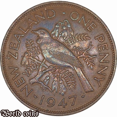 1 PENNY 1947 NOWA ZELANDIA