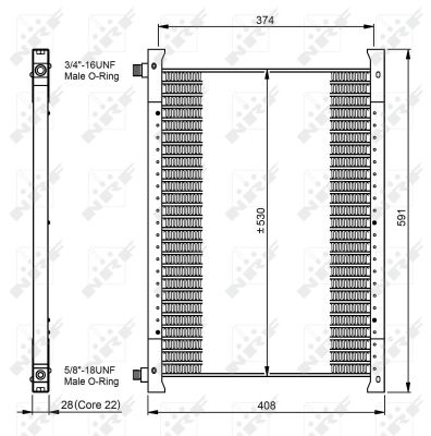 NRF 35064 КОНДЕНСАТОР, КОНДИЦИОНЕР