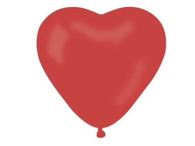Balony CR6 pastel serca małe - ciemne czerwone 45/ 100 szt.