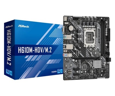 Asrock H610M-HDV/M.2 Intel H610 LGA 1700 micro ATX