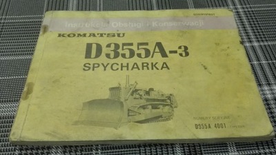 KAMATSU D355A-3 SPYCHARKA MANUAL MANTENIMIENTO PL POLACO  