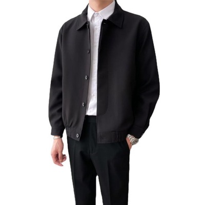 Spring and Autumn new men's casual lapel jacket lo