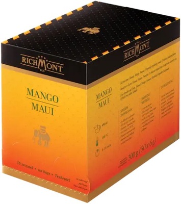 Herbata owocowa w torebkach Richmont Mango Maui mango 50szt