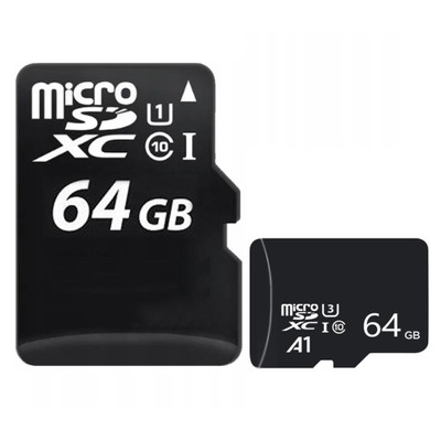 Karta pamięci micro SD klasy 10 o pojemności 64 GB