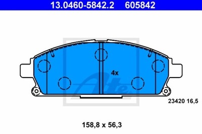 ZAPATAS HAM.PRZOD NISSAN X-TRAIL 01-  