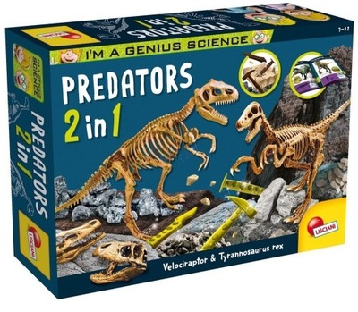 MAŁY GENIUSZ - PREDATORS 2W1, LISCIANI