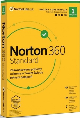 Symantec Norton 360 Standard 1 st. / 12 miesięcy BOX