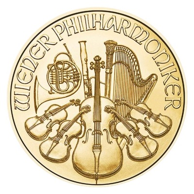 Złota moneta Wiedeńscy Filharmonicy 2024 1 uncja