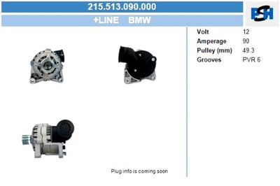 BV PSH ALTERNADOR BMW 90A ALTERNADOR  