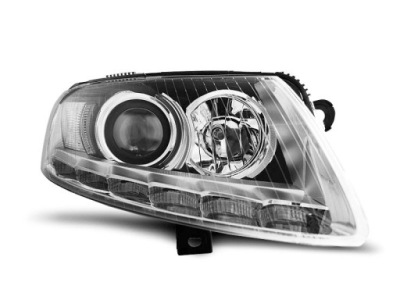 Ліхтарі  перед audi a6 c6 ксенон d2s led денні drl фото №1