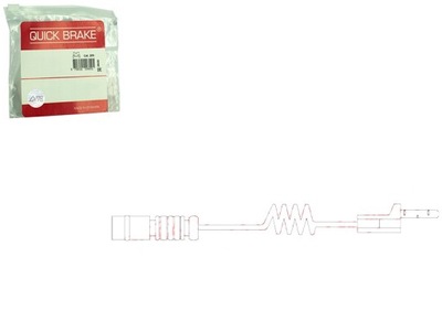 SENSOR DESGASTE ZAPATAS DE FRENADO PARTE TRASERA MERCEDES G W461 G W463  