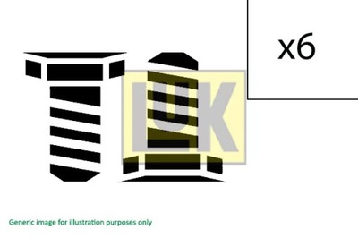 LUK 411 0007 10 КОМПЛЕКТ БОЛТОВ, КОЛЕСО МАХОВИК